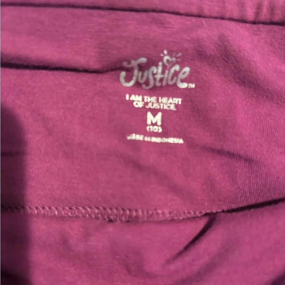 Justice Pink Leggings Soft Stretchy Bottoms